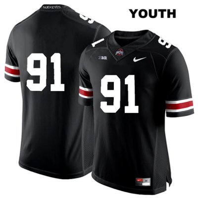 Youth NCAA Ohio State Buckeyes Drue Chrisman #91 College Stitched No Name Authentic Nike White Number Black Football Jersey VR20K10NP